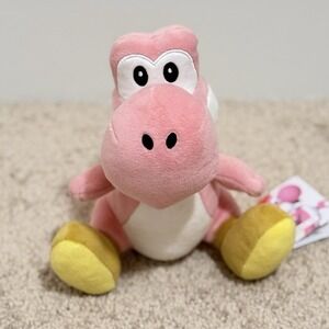 Little Buddy Super Mario All Star Collection #46 Pink Yoshi 8" Stuffed Toy NWT